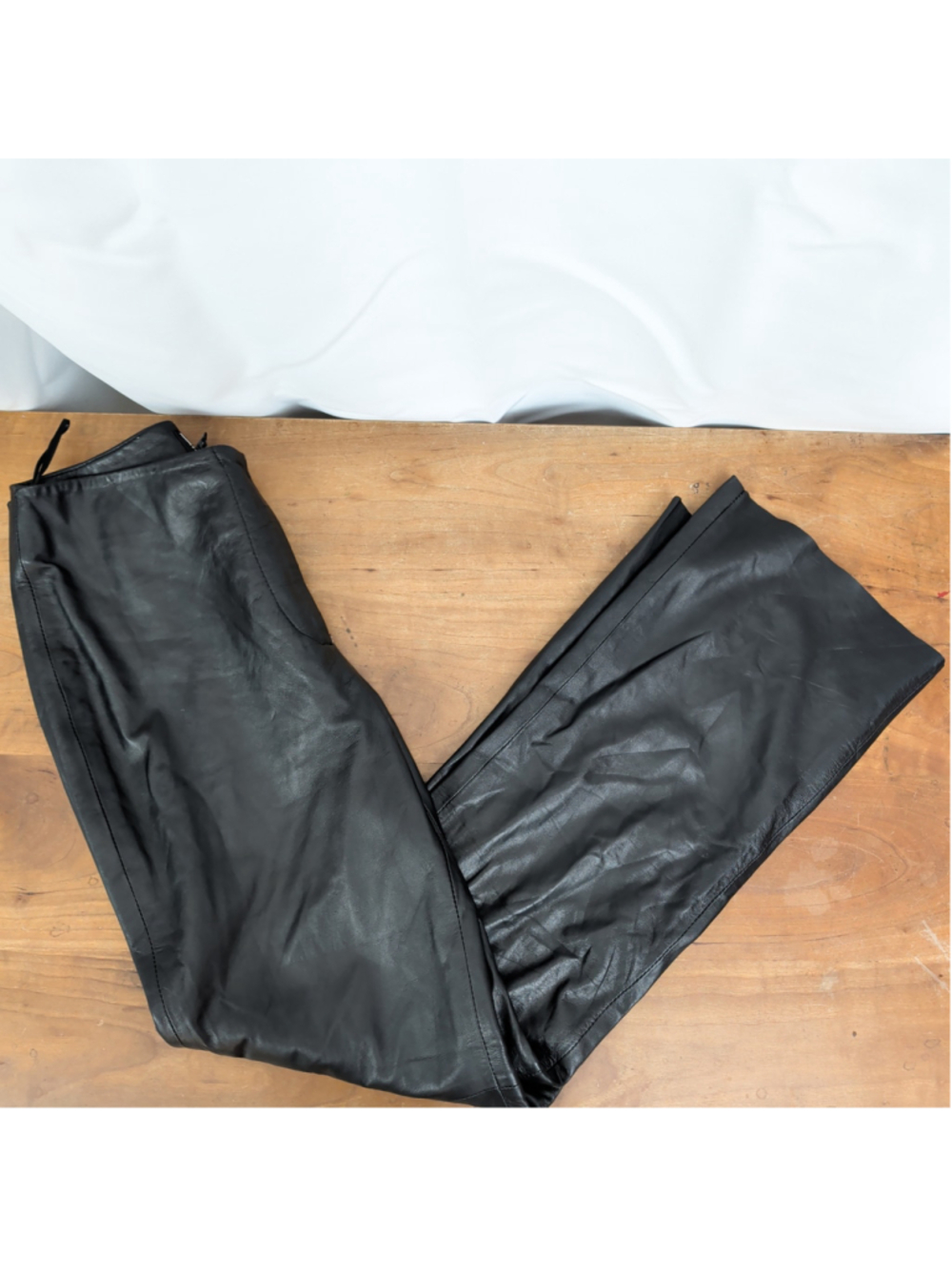 Ladies' International Concepts Straight Leg Leather Pants 6P